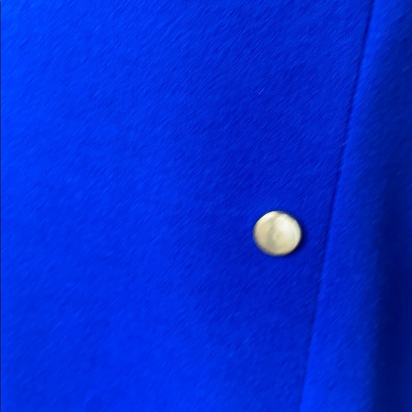 The limited blue pencil skirt with gold buttons - Picture 8 of 15